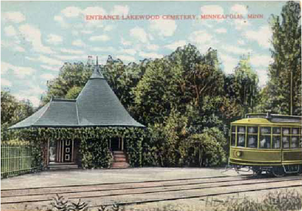 Rest station at Lakewood Cemtery